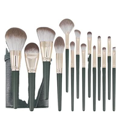 China Angular Blush Factory Direct Sale Luxury Professional 14 Makeup Brush Set for sale