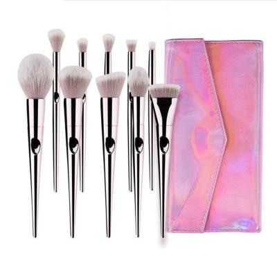 China Fashion Good Quality Rose Gold Man-Made Fiber Practical Economy Makeup Brush Brushes And Makeup for sale