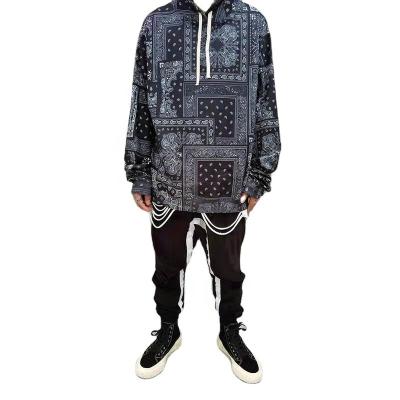 China YIYA BANDANA Popular Windproof Hoodie Sweatshirt Custom Men's Pullover Hoodie for sale