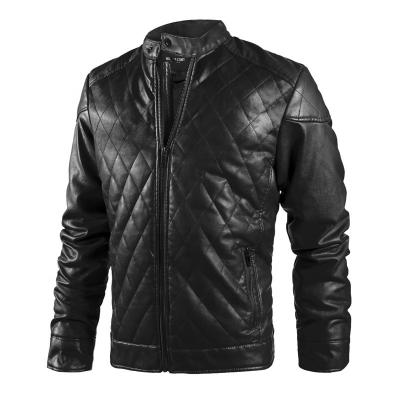 China Reversible Custom Logo China Supplier Plus Size Mens Fur Jacket Leather Jacket Coat for sale