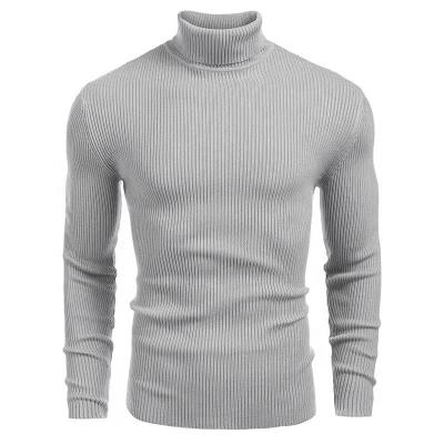 China Hot Selling Slim Long Sleeve Men's Solid Color Turtle Neck Breathable Product Men's Sweater Custom Winter Sweater For Men for sale