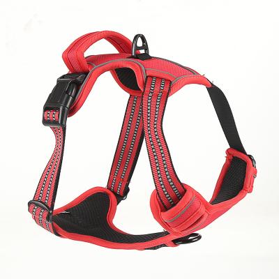 China Reflective Soft Cotton Printing Adjustable Reversible Dog Lift Harness For Small Cat And Dog Harness for sale