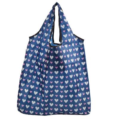 China Promotional Folding OEM Recycle Foldable Reusable Shopping Bag With Pocket Wholesale for sale