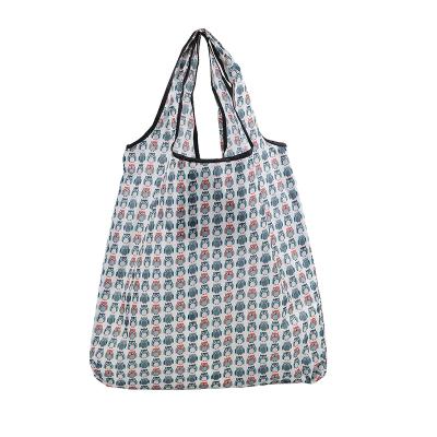 China Good Quality Polyester Various Folding Shopping Tote Bag With Custom Logo Printed for sale