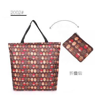 China Factory Supply Attractive Price Folding Inpouch Eco-Friendly Printing Foldable Shopping Bag for sale