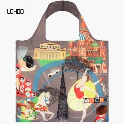 China Hot Selling Cheap Collapsible Folding Bag Wholesale Recycle Polyester Tote Bage Polyester Tote Bag for sale