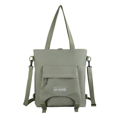 China Fashion Men and Women Canvas Folding Cross - Body Sling Laptop Backpack Casual Shopping Bag for sale