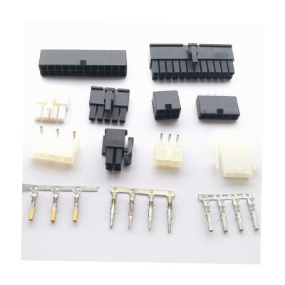 China Molex 4.2mm PCB and Wire 5556 Pin Way Multi Connector Plug Sets Male 5557 Pitch 2 to 24 + Female + Terminal Black and White for sale