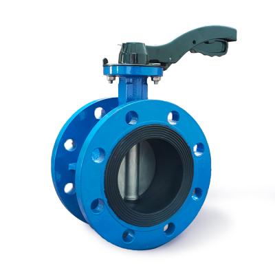 China DIN BS DN100 200 General Ductile Iron Base Medium Temperature Flange Butterfly Valve for sale