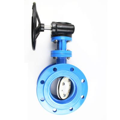 China General BS AWWA DN150 Flanged Soft Sealing Double Eccentric Butterfly Valve for sale