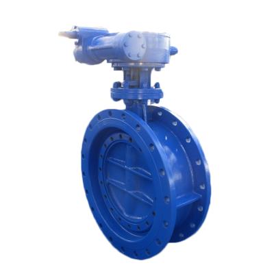 China Cast Iron DN1500 General Flange Double Eccentric Butterfly Valve for sale