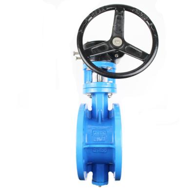 China DN200-3200 General Cast Iron Ductile Double Flanged Two Eccentric Butterfly Valve for sale