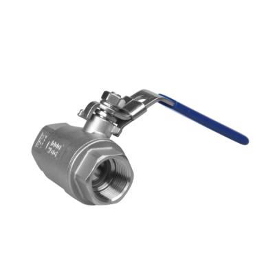 China General water threaded type ball valve valvulas de bola de BSPT DN15 1000wog SS304 2PC for sale