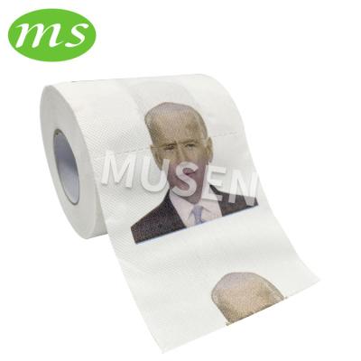 China Virgin Wood Pulp Amazon Hot Sale Joe Biden 3 Ply Printed Toilet Paper For US Election for sale