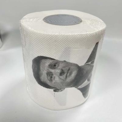 China Virgin Wood Pulp Zelensky Toilet Paper Ukraine President Volodymyr Oleksandrovych Zelensky Funny Novelty Paper Toilet Paper for sale