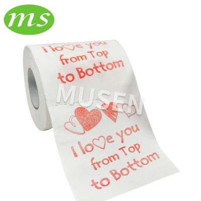 China Virgin Wood Pulp Makers Supply Romantic Toilet Paper Bow Tied Package For Valentine's Day for sale