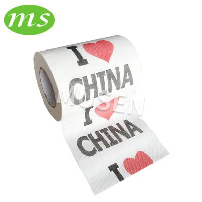 China Virgin Wood Pulp 3 Ply Soft I Like China Custom Printed Roll Toilet Paper for sale