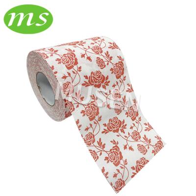 China Virgin Wood Pulp Manufacturers Supply Creative Flower Toilet Paper Color Custom Tissue Paper for sale