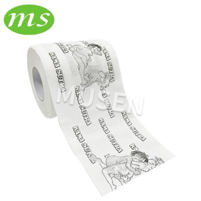 China Virgin Wood Papers Kama Custom Sutra Printed Toilet Paper Roll for sale