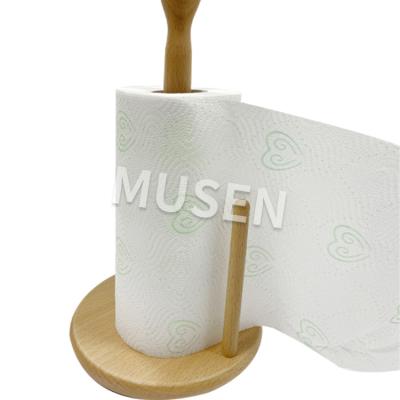 China Virgin wood pulp kitchen paper towel roll with scent and love logo printed. for sale