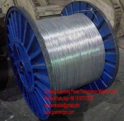 China Dây thép mạ kẽm làm lõi ACSR tiêu chuẩn ASTM B498 class A. for sale