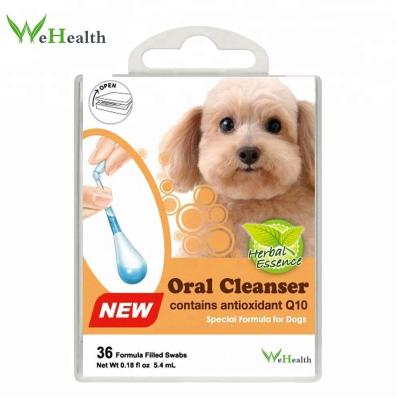 China For Animal Healthy Disposable Medical Clean Swab With Liquid For Ear Oral Detergent Pet Cleanser Oral Cleanser for sale