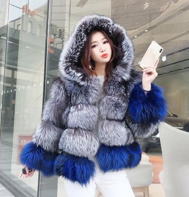 China Viable factory direct wholesale fox fur coat for women fox fur parka fur coat women for sale