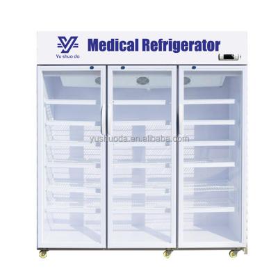 China Color Sprayed Yushuoda 1100L Steel Laboratory Medical Refrigerator Freezer for sale