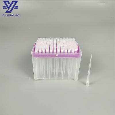 China With White Filter Disposable Sterile 200ul Long Plastic Pipette Tips With Filter for sale