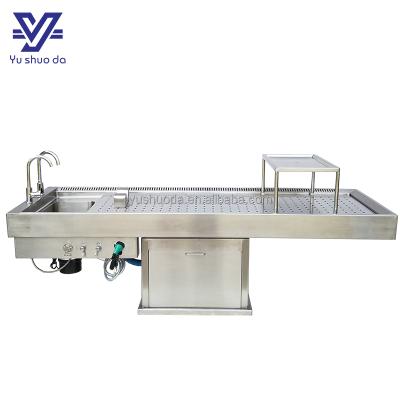 China Dissection Table Stainless Steel 304 Autopsy Mortuary Table Price for sale