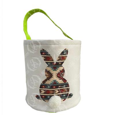 China Bag 23*25cm of JUNZHI KATHERINE Canvas Bunny Aztec Easter for sale