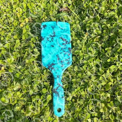 China Common comb brush JUNZHI KATHERINE Checked Cow Cheetah Turquoise for sale