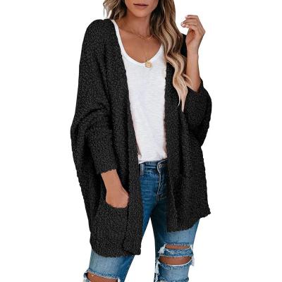 China JUNZHI Breathable KATHERINE Women Knit Popcorn Cardigan for sale