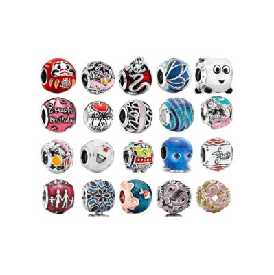 China Hot Selling Cute 925 Sterling Silver Enamel Series Charms for Pandoraer's DIY Bracelet & Necklace for sale