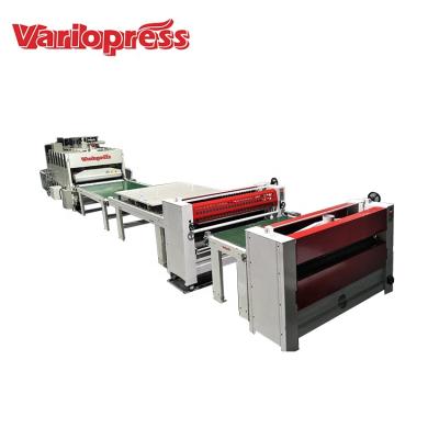 China Furniture factory hpl hot press production with conveyor for sale