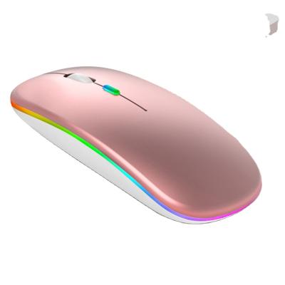 China 2022 Amazon Game Selling Mini Wireless Mouse Rechargeable Silent Led Lightweight Adjustable Mouse for sale