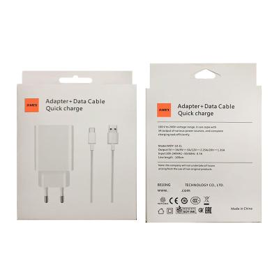 China 33W 27w 3a Usb Adapter 2-in-1 Fast Charger Adapter Data Cable Type-c and Charger Mobile Phone Charger are together with retail package for Xiaomi for sale