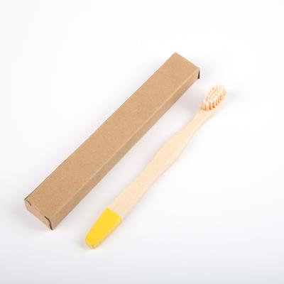 China New Color Baby Toothbrush Kids Eco-friendly Bamboo Toothbrush Kids Bamboo Toothbrush for sale