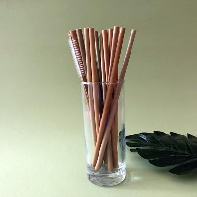 China Minimalist Customized Disposable Bamboo Straws Eco Friendly Natural Bamboo Straws for sale