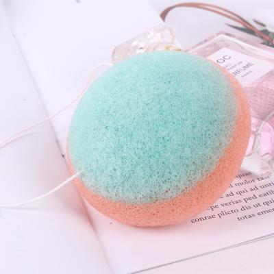 China All Round Big Round Skin Care Baby Soft Pure Natural High Quality Natural Facial Exfoliation Sponge Konjac Sponge for sale