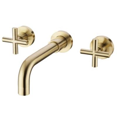 China Metered Faucets Shape Design Swept Handle Betrayal Bathroom Sink Faucet Basin Faucet Gold Gold Faucet for sale