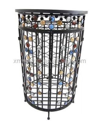 China Living ornate wrought iron 2 door wine cabinet for sale