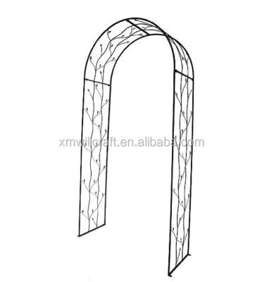 China Easily Assembled Outdoor Gothic Wrought Iron Garden Arch for sale