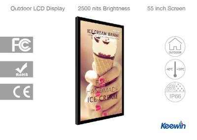 China High Brightness 2500 Nits Outdoor Digital Signage 55 Inch Fully Enclosed System for sale