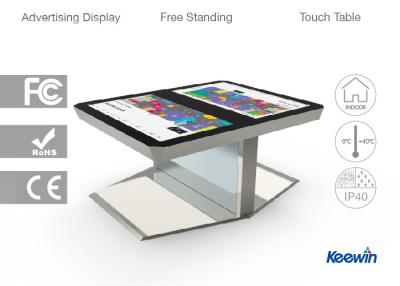 China Android System Interactive Touch Table With 10 Point Nano Touch Film for sale