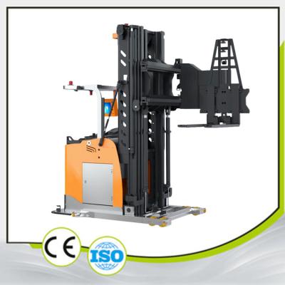 China Three Way Fork Mode Automated Guided Vehicle Forklift  Load 1500KG Narrow Lane for sale