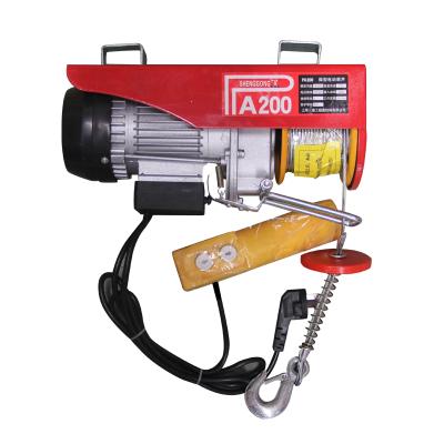 China Small electric hoist 110v/220v/380v hoist 200-1200 kg miniature electric hoist customizable for each country PA for sale