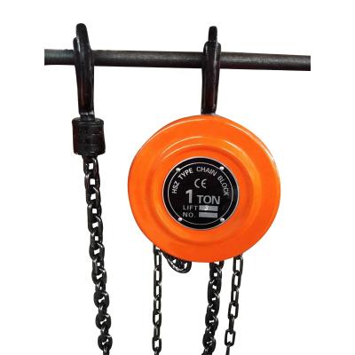 China Machinery Repairs Workshop Favorable Price Crane Hoist 5 Ton Hand Chain Pulley Block Block Crane for sale