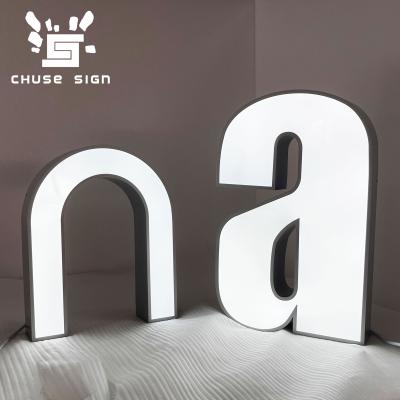 China Custom Buildings CHUSE Channel 3d Letter Signs Waterproof Outdoor Indoor Electronic Sign Aluminum Front Lit Letters for sale