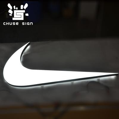 China CHUSE Buildings Exterior Company Names Custom Logo Letter Led Electronic Signs Light Up Letters for sale